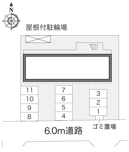 ★手数料０円★福山市山手町　月極駐車場（LP）